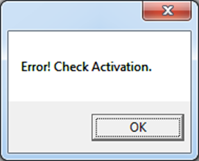 adobe error check activation